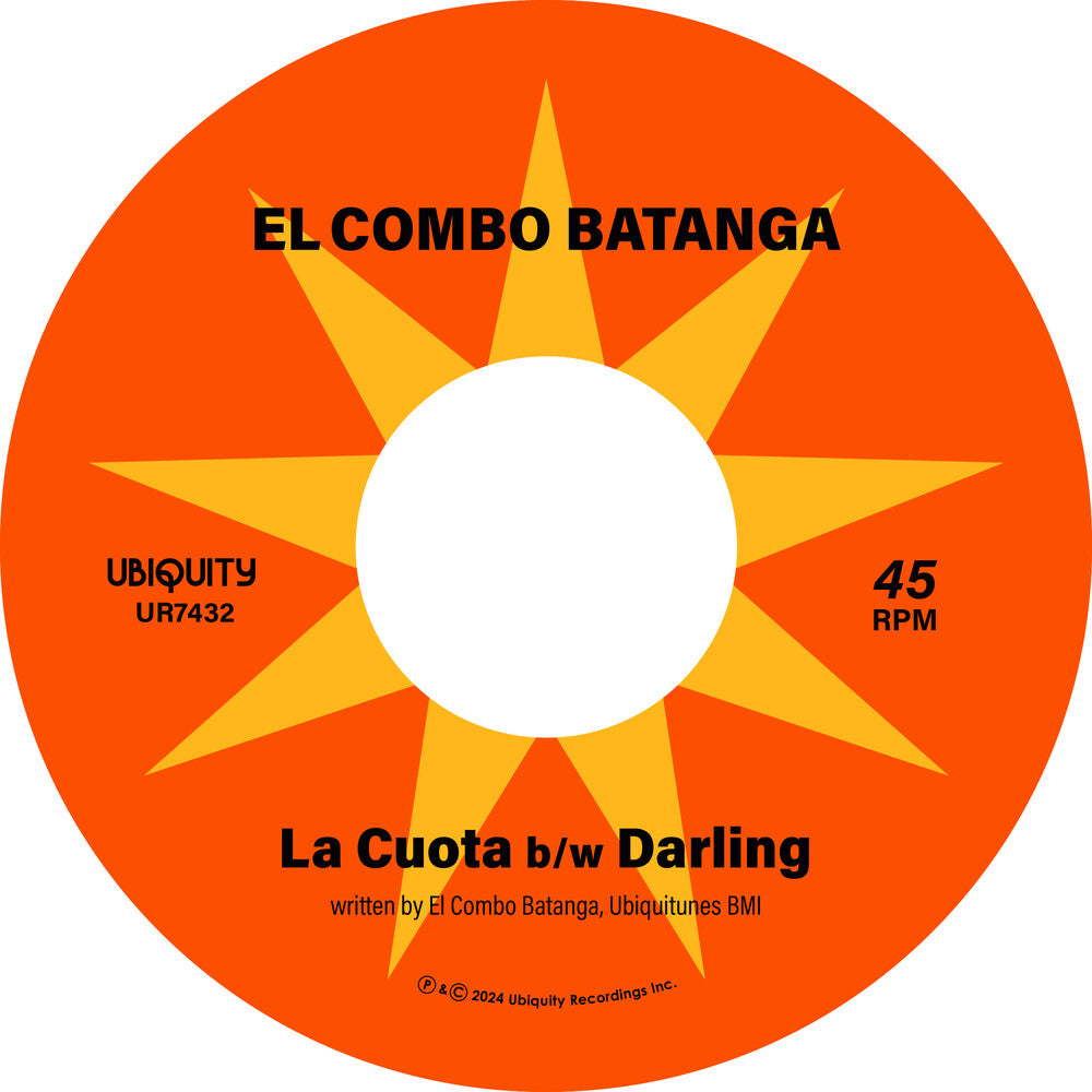 the album cover for El Combo Batanga - La Cuota b/w Darling