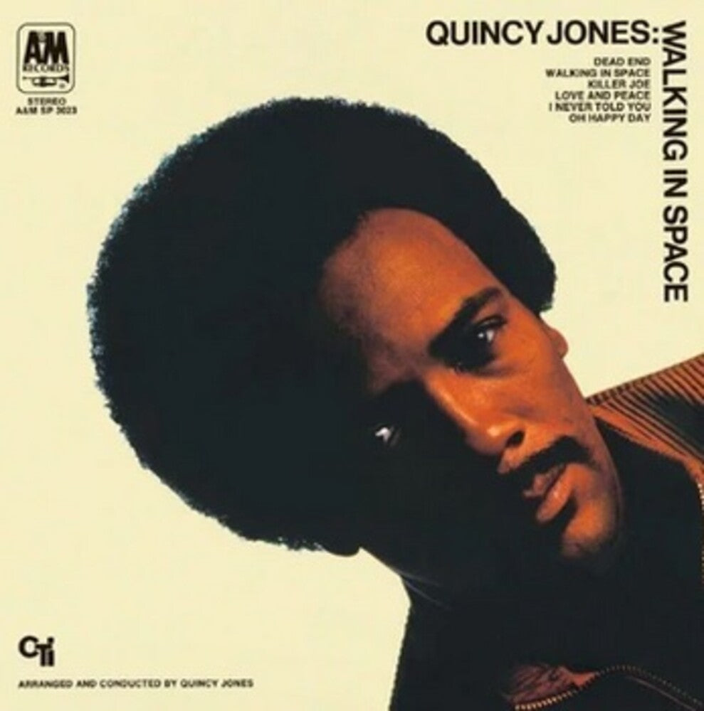 the album cover for Quincy Jones - Walking In Space