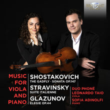 the album cover for Phone / Taio - Russian Music For Viola & Piano