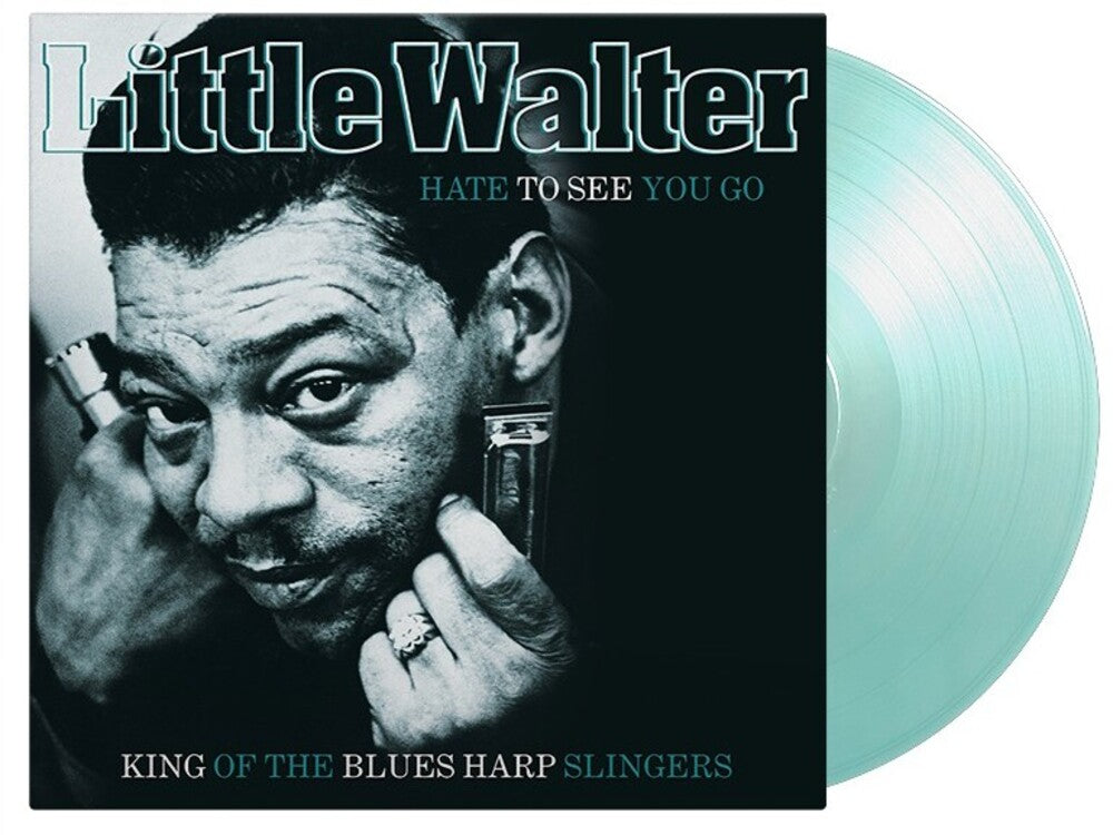 the album cover for Little Walter - Hate To See You Go - Clear & Turquoise Vinyl [Limited Edition]