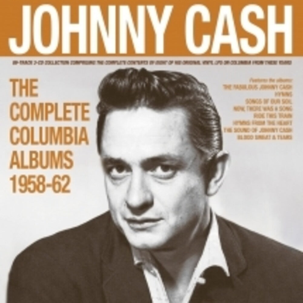 the album cover for Johnny Cash - Complete Columbia Albums 1958-62