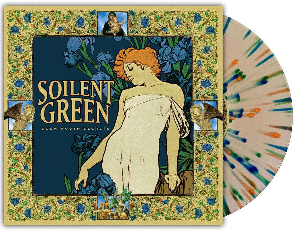 the album cover for Soilent Green - Sewn Mouth Secrets [LP Transucent Gold with Splatter Edition]