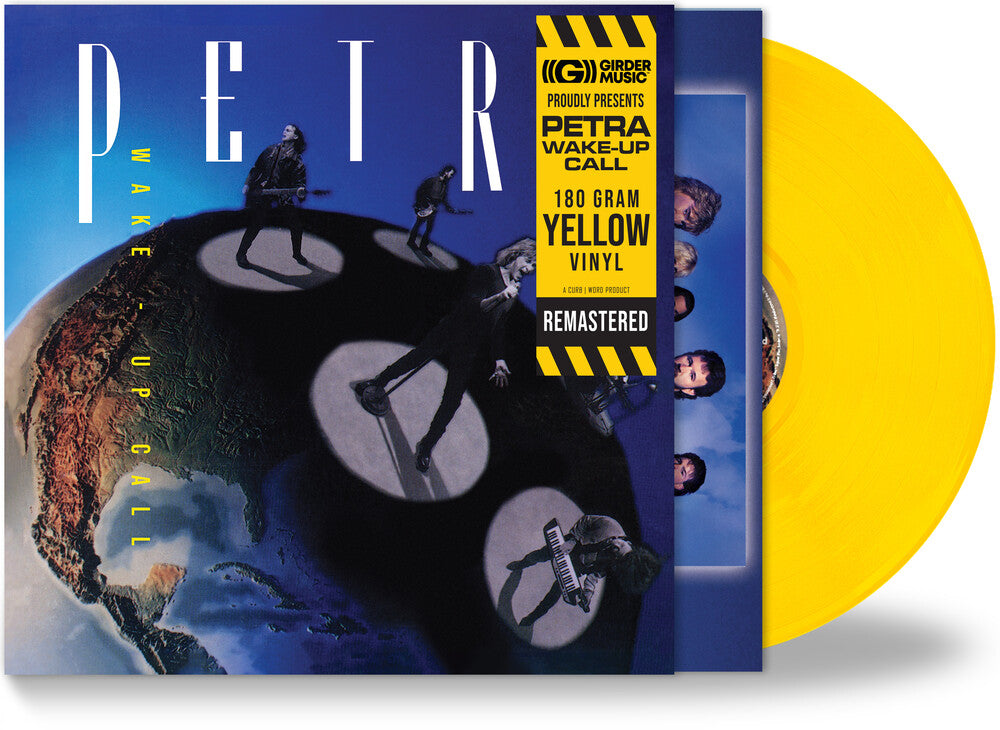 the album cover for Petra - Wake Up Call - Yellow [Colored Vinyl] [180 Gram] (Ylw) [Remastered]