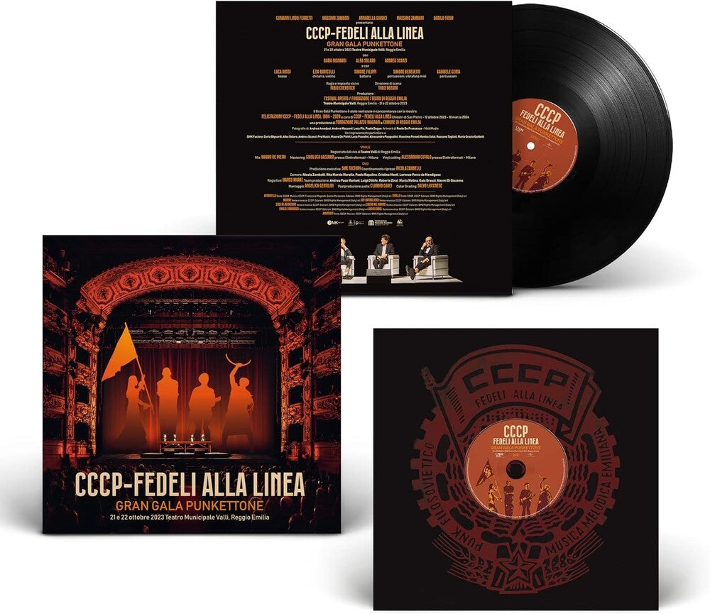 the album cover for Cccp-Fedeli Alla Linea - Gran Gala Punkettone - LP+DVD