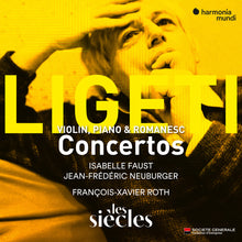 the album cover for Isabelle Faust  / Neuburger,Jean-Frederic - Ligeti: Violin Concerto Concert Romanesc Pno Con