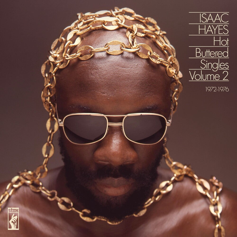 the album cover for Isaac Hayes - Hot Buttered Singles Volume 2: 1972-1976 (Uk)