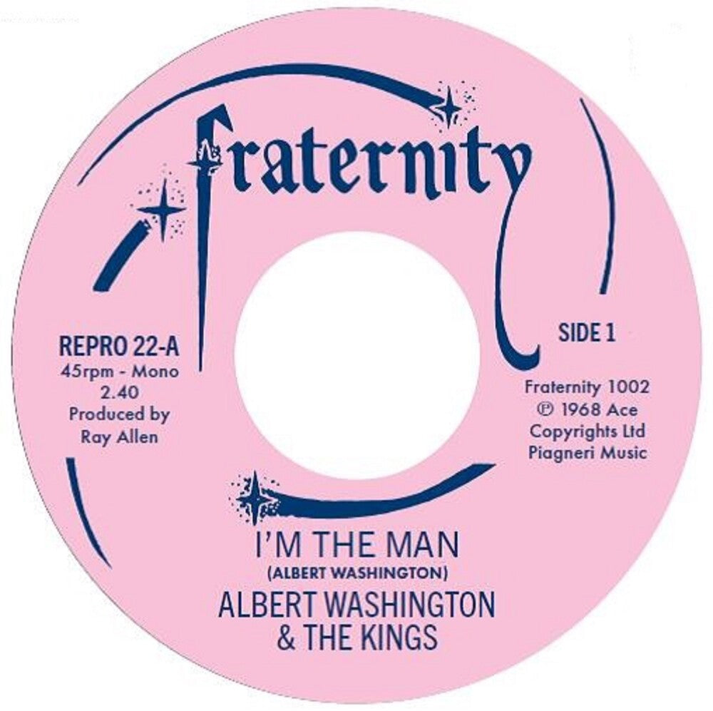 the album cover for Albert Washington - I'm The Man / Case Of The Blues (Uk)