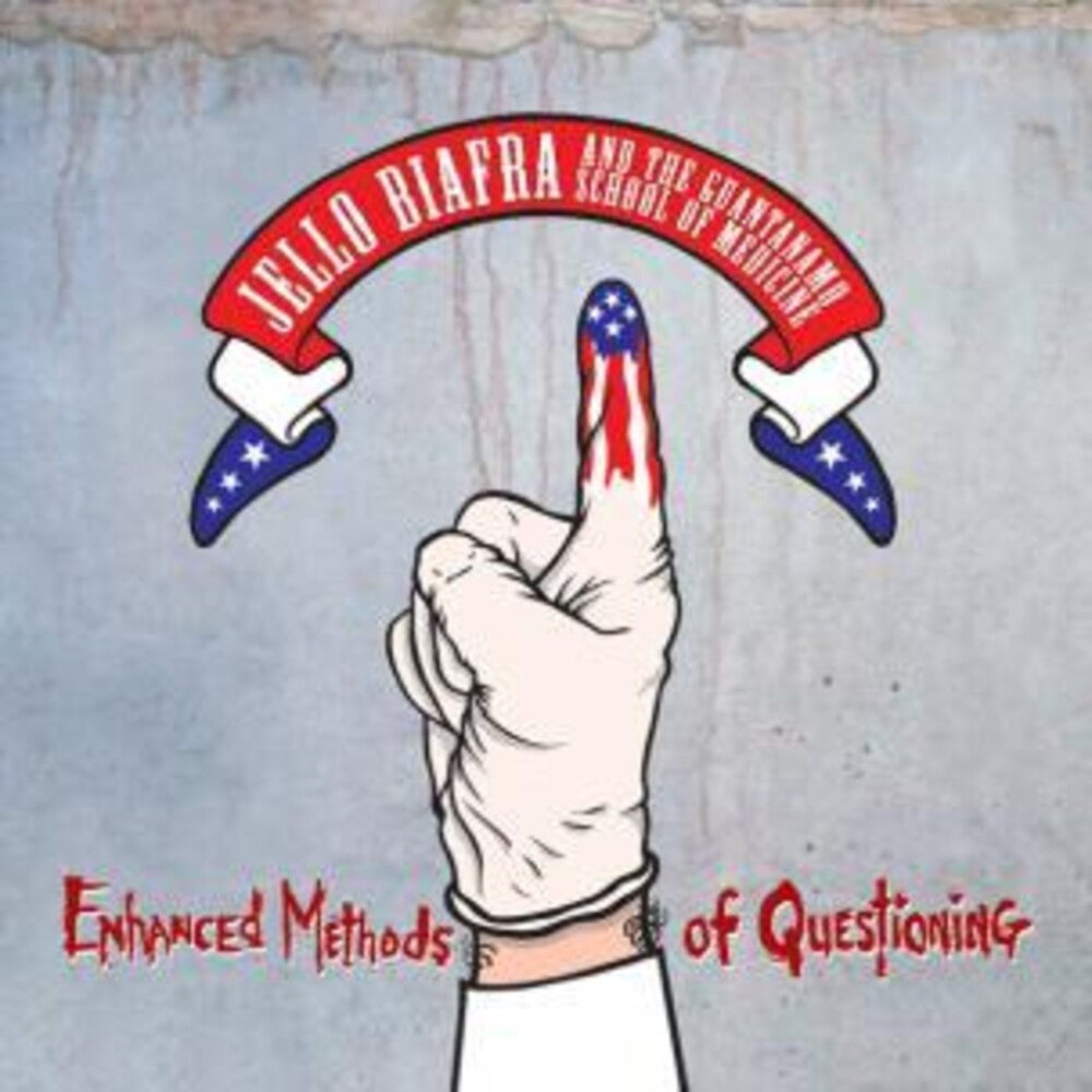 the album cover for Biafra, Jello - Enhanced Methods Of Questioning - Blue
