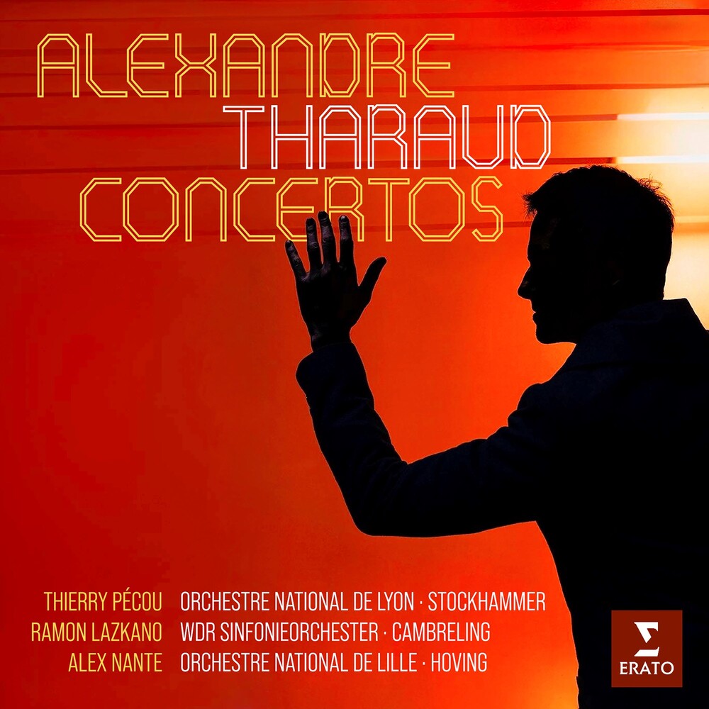 the album cover for Alexandre Tharaud - Concertos Pecou, Lazkano, Nante