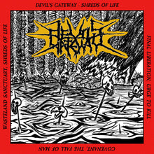 the album cover for Devil's Gateway - Shreds Of Life (Uk)