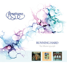 the album cover for Renaissance - Running Hard: The Albums 1974-1976