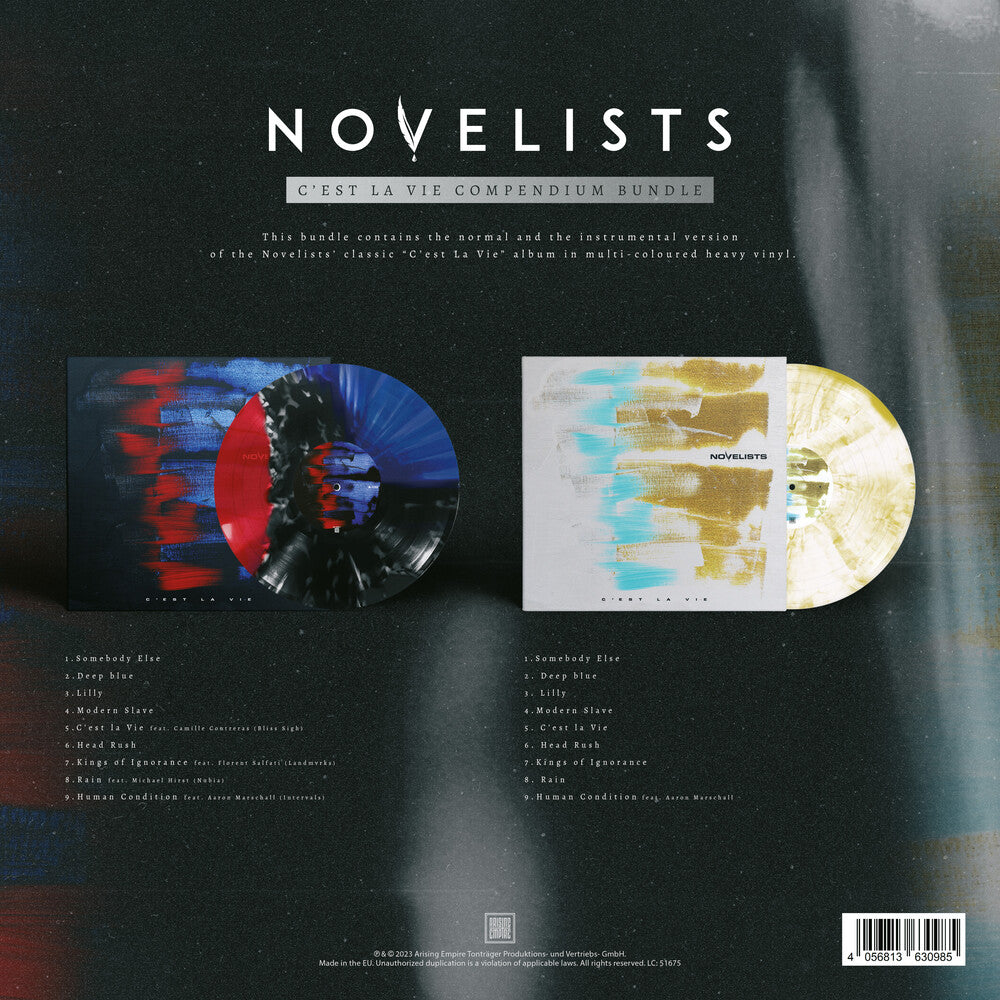 the album cover for Novelists - C'est La Vie + Instrumental (Blk) (Blue) [Colored Vinyl]