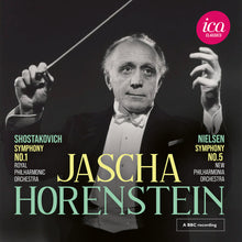 the album cover for Jascha Horenstein - Shostakovich: Sym No. 1:Nielsen: Sym No. 5 (Live)