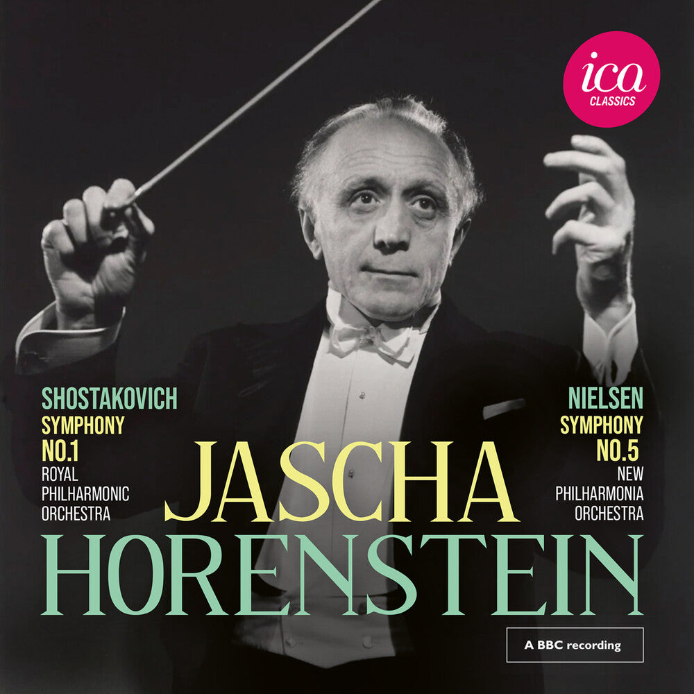 the album cover for Jascha Horenstein - Shostakovich: Sym No. 1:Nielsen: Sym No. 5 (Live)