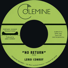 the album cover for Leroi Conroy - No Return B/W Path Of Man