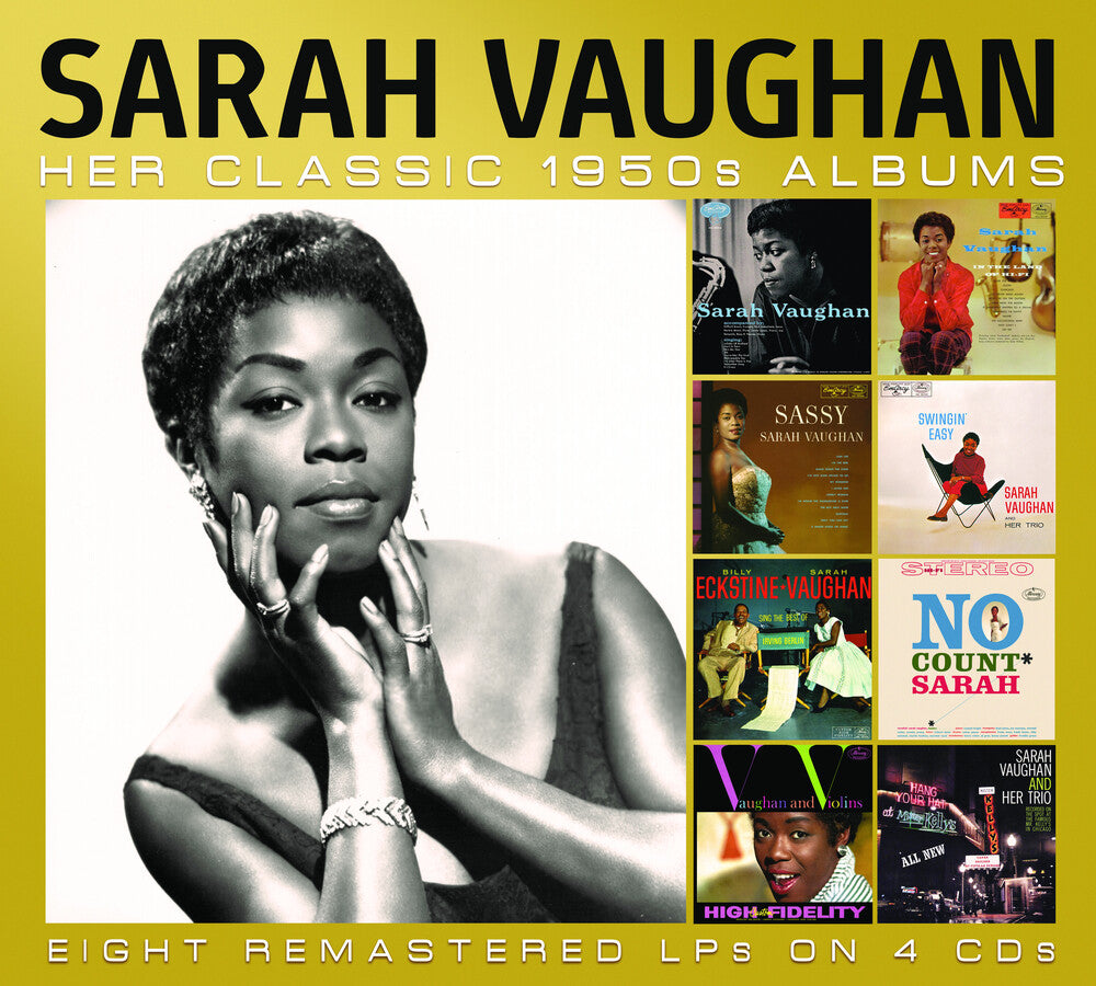 the album cover for Sarah Vaughan - Her Classic 1950s Albums