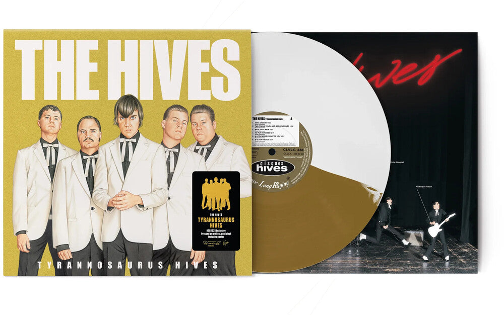 the album cover for Hives - Tyrannosaurus Hives [Colored Vinyl] (Gol) [Limited Edition] (Wht) (Uk)