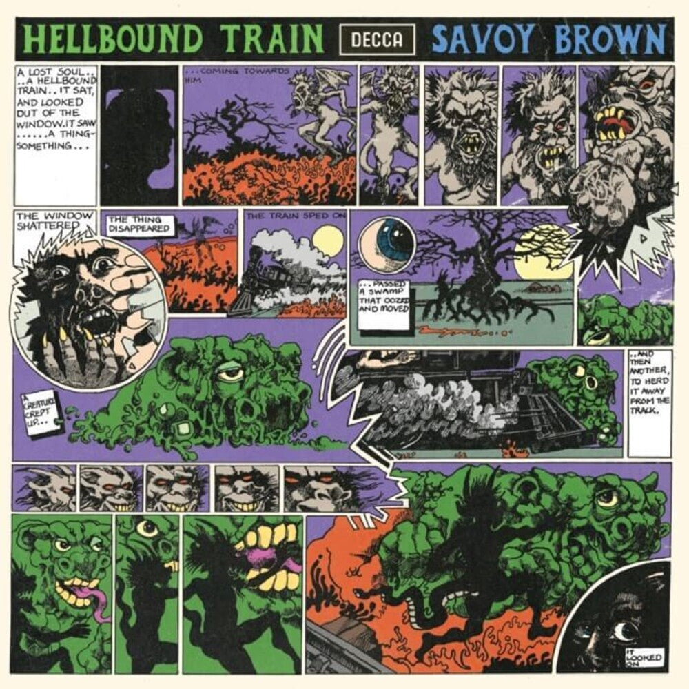 the album cover for Savoy Brown - Hellbound Train [Colored Vinyl] (Gry) [Limited Edition] (Purp) (Uk)