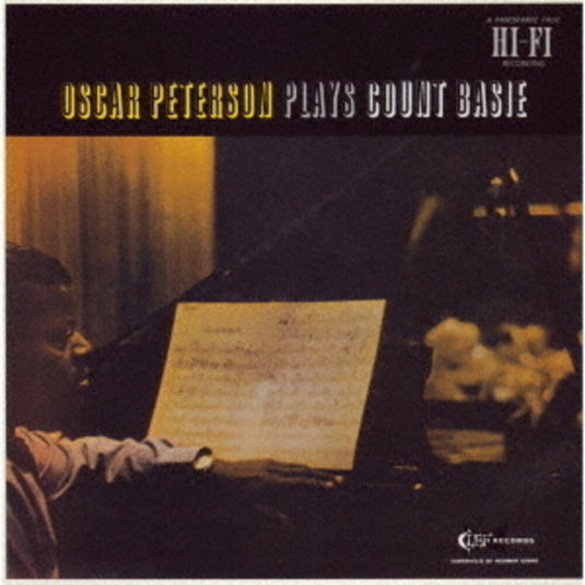 the album cover for Oscar Peterson - Oscar Peterson Plays Count Basie (Hqcd) [Reissue]