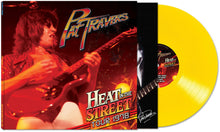 the album cover for Pat Travers - Heat In The Street Tour - 1978 [Yellow LP]