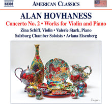 the album cover for Zina Schiff  / Stark,Valerie - Hovhaness: Con No. 2: Works For Violin & Piano