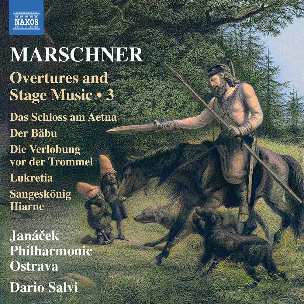 the album cover for Janacek Philharmonic Ostrava - Marschner: Overtures & Stage Music Vol. 3