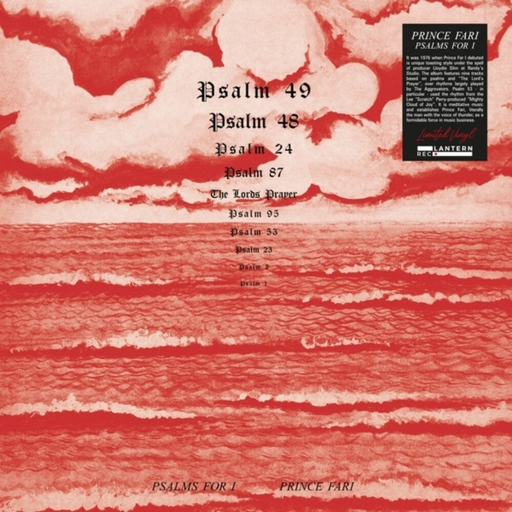 Prince Far I - Psalms For I [LP] Vinyl Record