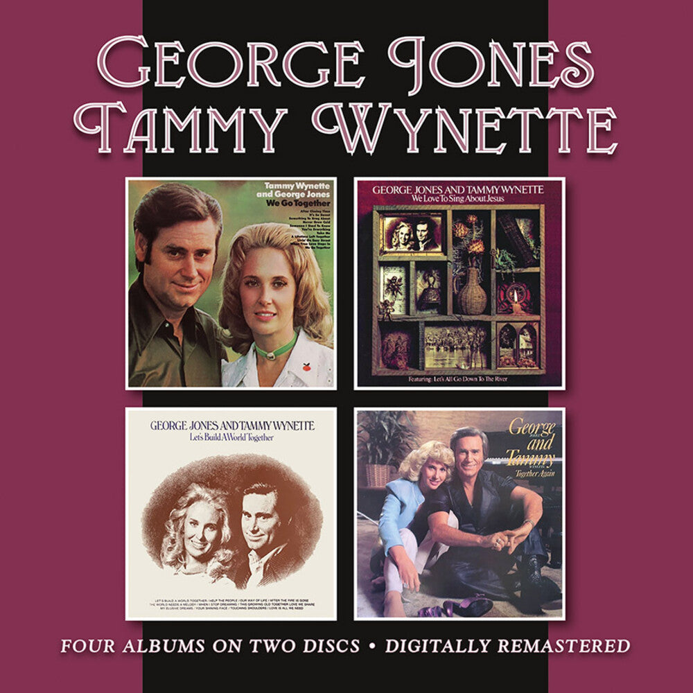 the album cover for George Jones  / Wynette,Tammy - We Go Together / We Love To Sing About Jesus (Uk)