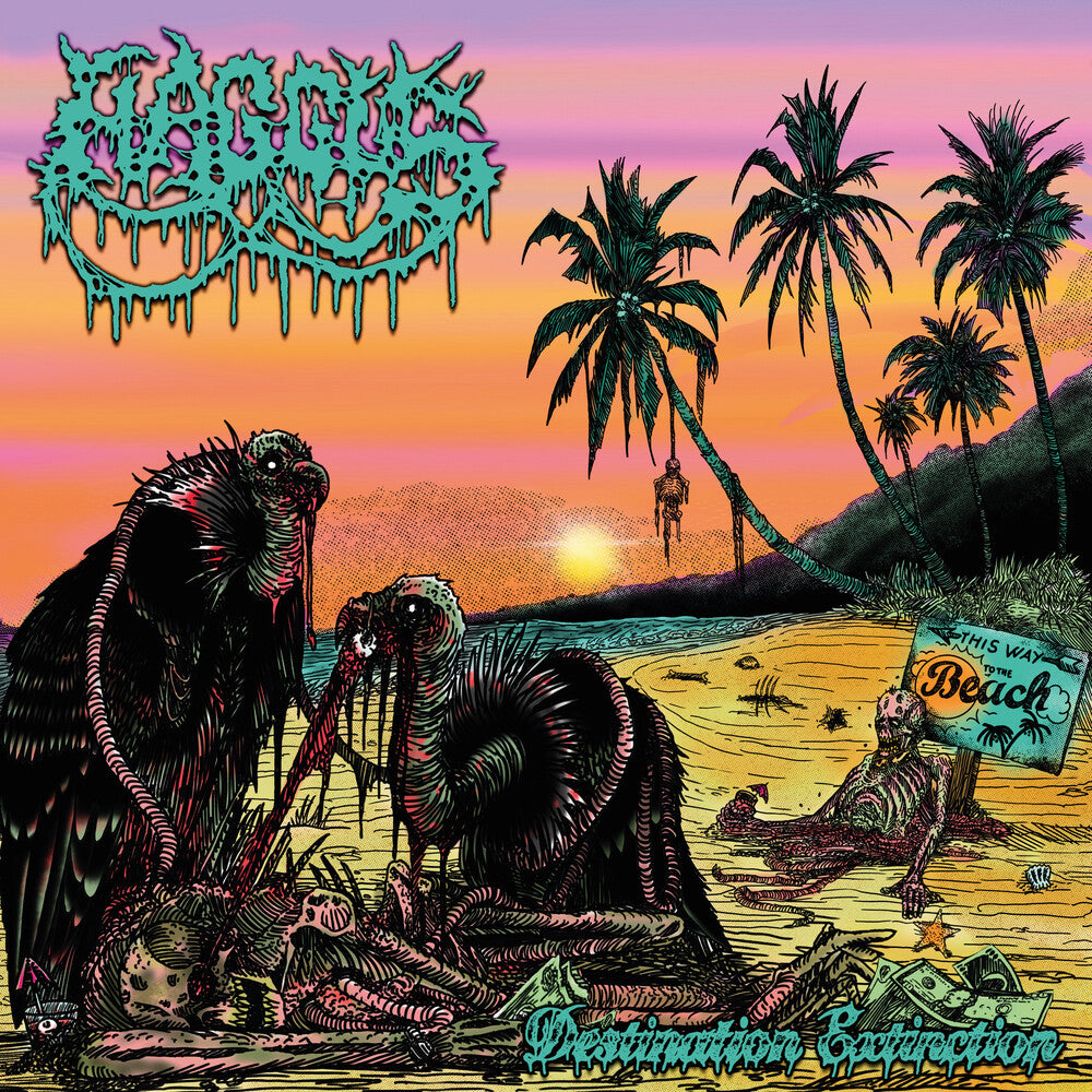 the album cover for Haggus - Destination Extinction