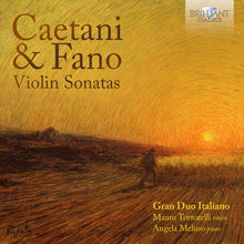 the album cover for Mauro Tortorelli - Caetani & Fano: Vn Sons
