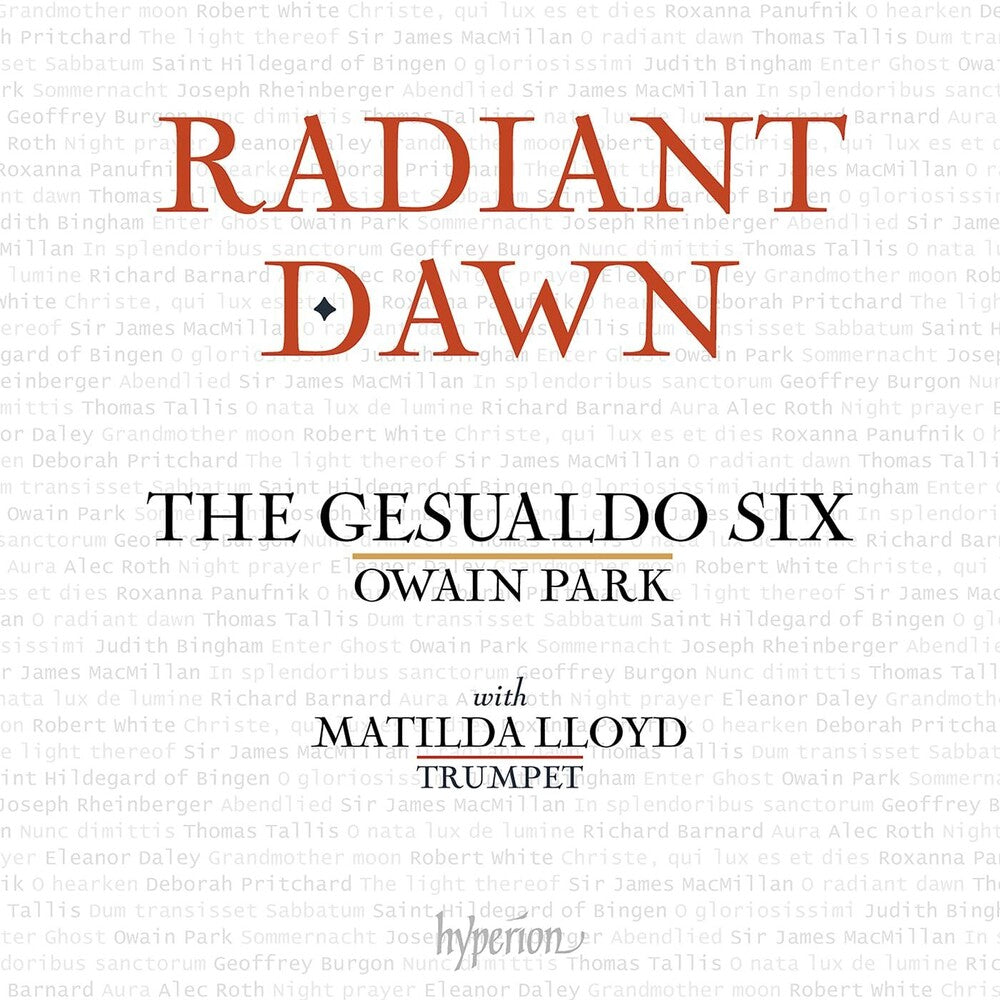 the album cover for Gesualdo Six - Radiant Dawn (Uk)