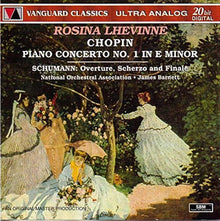 the album cover for Rosina Lhevinne - Chopin: Piano Concerto No 1 Schumann: Overture