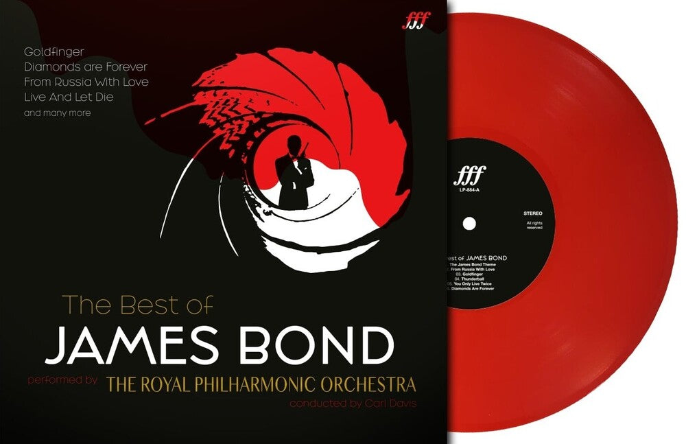 the album cover for Royal Philharmonic Orchestra (Colv) (Red) (Fra) - Best Of James Bond (Red Vinyl) [Colored Vinyl] (Red) (Fra)