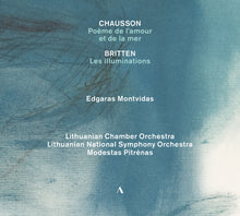 the album cover for Edgaras Montvidas - Chaussonbritten &Saint-Saens