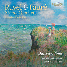 the album cover for Quartetto Noûs - Ravel & Faure: Str Qrts