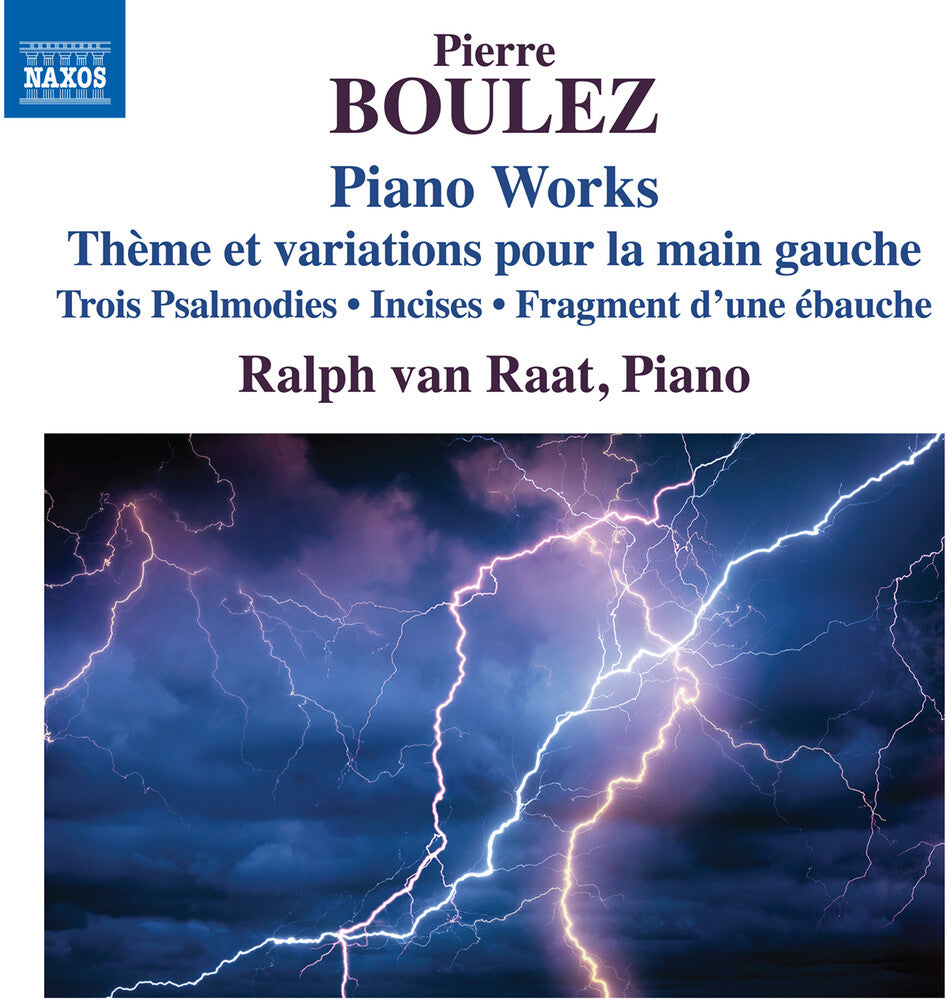 the album cover for Ralph Raat  Van - Boulez: Pno Works