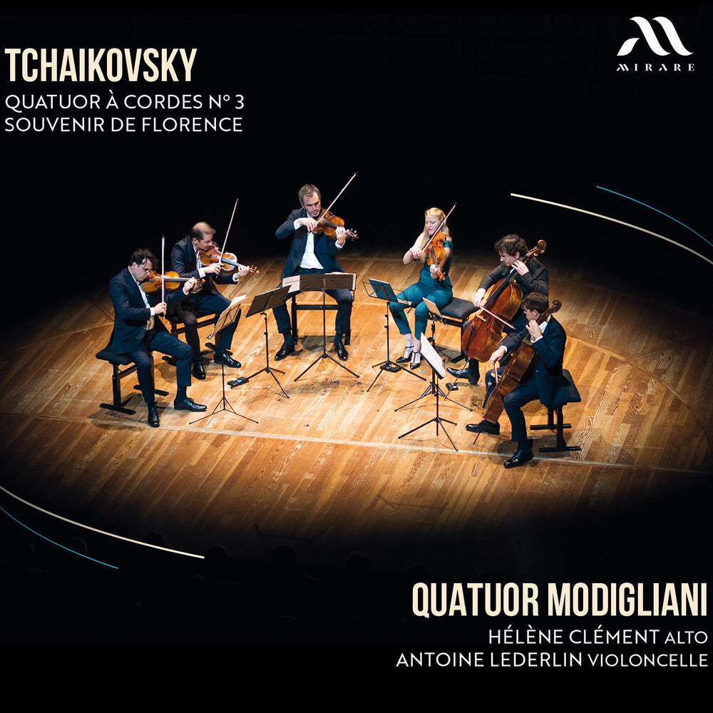 the album cover for Modigliani Quartet - Tchaikovsky: Quatuor Cordes & Souvenir De Florence