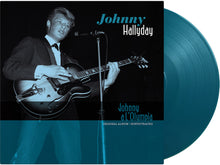 the album cover for Johnny Hallyday - Johnny A L'olympia - Aquamarine Vinyl (Aqu) [Colored Vinyl]