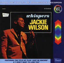 the album cover for Jackie Wilson - Whispers