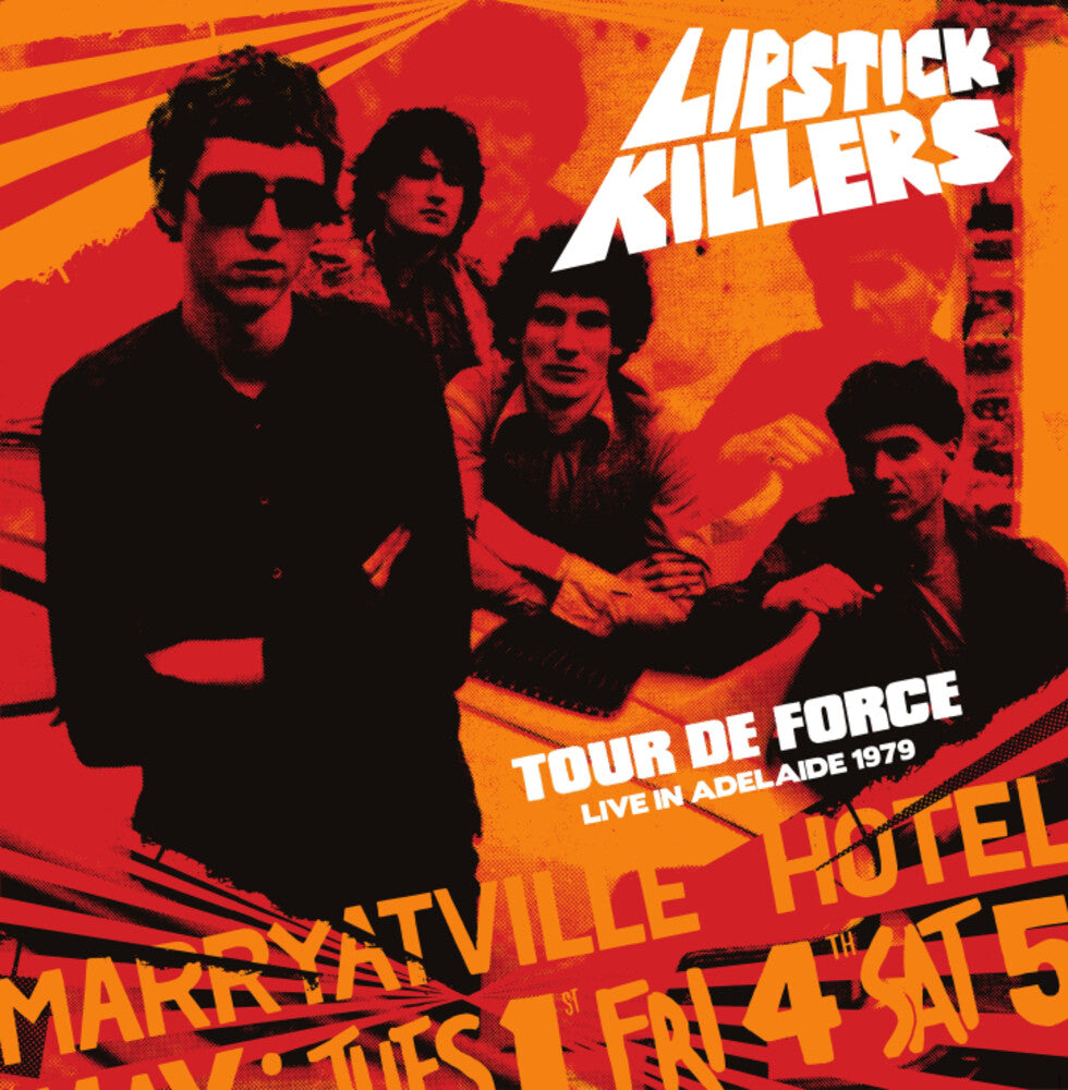 the album cover for Lipstick Killers - Tour De Force Live In Adelaide 1979 - Orange [Limited Edition]