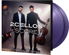 the album cover for 2Cellos - Score [Colored Vinyl] [Limited Edition] [180 Gram] (Purp)