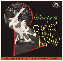 the album cover for Santa Is Rockin' And Rollin' / Various (Colv) - Santa Is Rockin' And Rollin' / Various [Colored Vinyl]