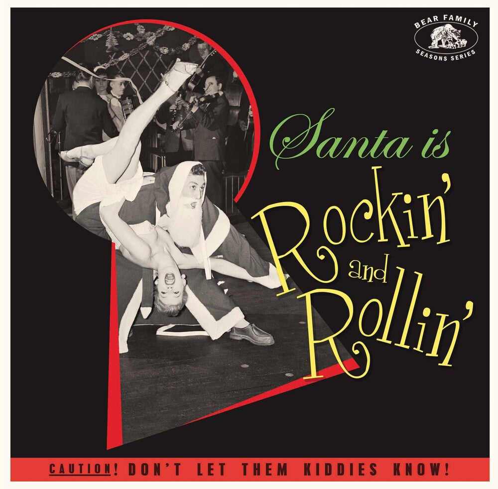 the album cover for Santa Is Rockin' And Rollin' / Various (Colv) - Santa Is Rockin' And Rollin' / Various [Colored Vinyl]