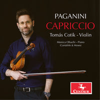 the album cover for Tomas Cotik - Paganini: Capriccio