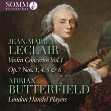 the album cover for Adrian Butterfield - Jean-Marie Leclair: Vn Cons Vol. 1 - Op. 7 Nos.