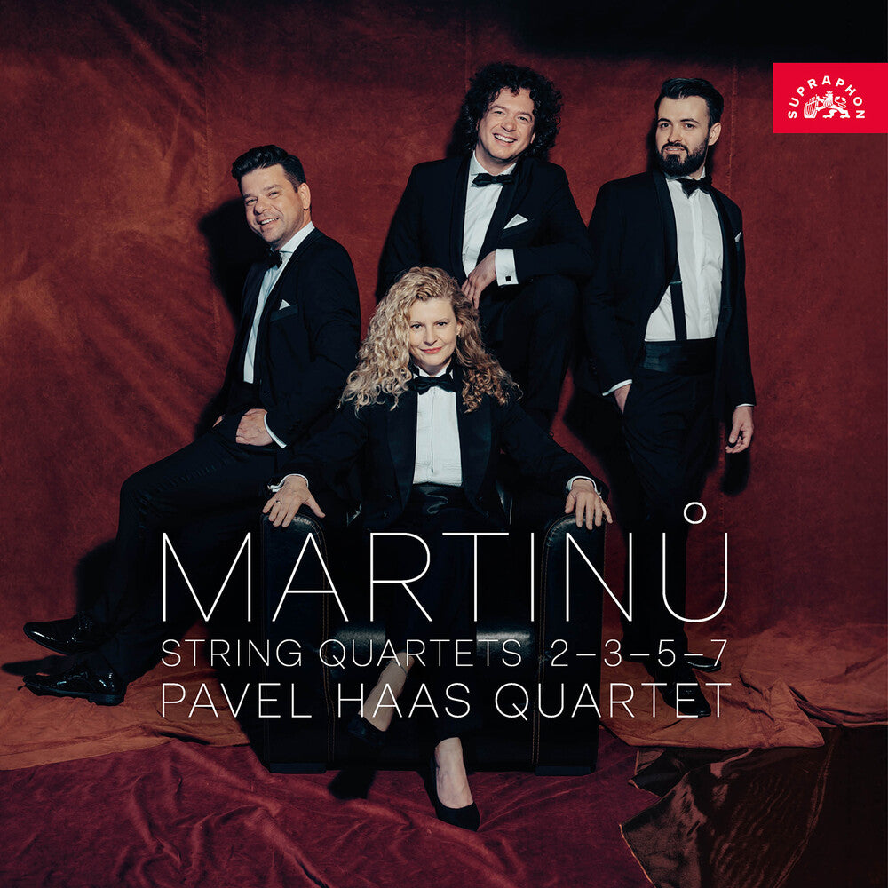 the album cover for Pavel Haas - Bohuslav Martinu: Str Qrts 2 3 5 & 7