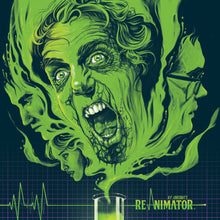 the album cover for Richard Band  (Blk) (Colv) (Gate) (Grn) (Post) - Re-Animator - O.S.T. (Blk) [Colored Vinyl] (Gate) (Grn)