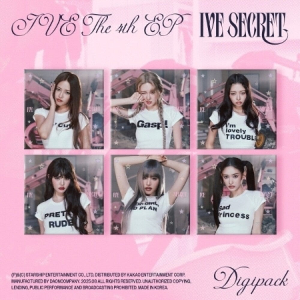 the album cover for Ive - Ive Secret - Digipack Random Cover Version (Post)