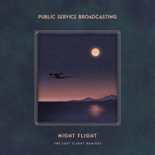 the album cover for Public Service Broadcasting - Night Flight: The Last Flight Remixes (Blue) (Uk)