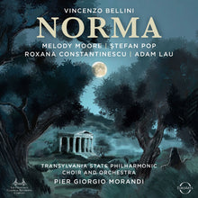 the album cover for Stefan Pop  / Moore,Melody - Bellini: Norma